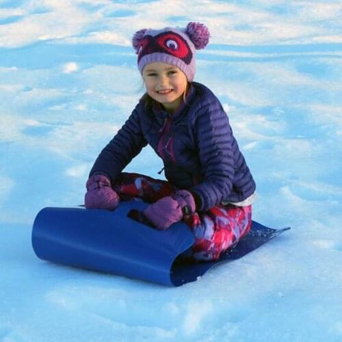 Adults Kids Flying Carpet Snow Sled Grass Skiing Carpet Foldable Snow Tubes Snowboard Toboggan Flexible Roll Up Sled Winter