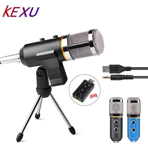 MK-F200TL Professional Microphone USB Condenser Microphone for Video Recording Karaoke Radio Studio Microphone for PC Computer