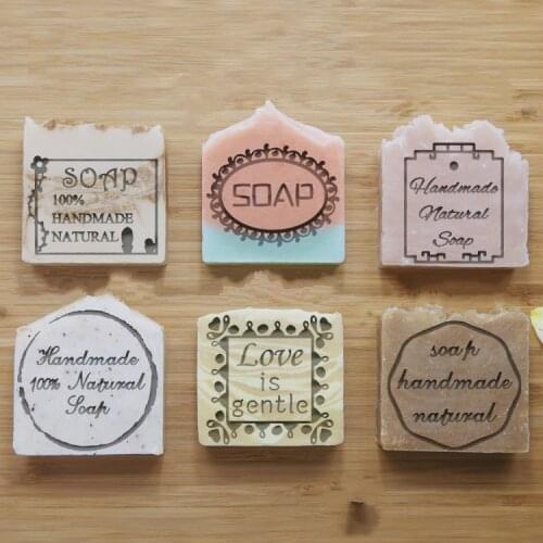 Natural handmade soap standard Mini soap diy stamp seal chapter