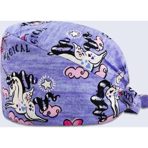 New Nurse Hat Doctor Surgicals Cap Cartoon Laboratory Pet Shop Doctor Nursing Hat Surgicals Caps Womens Operating Room Hats