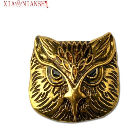 Newest Enamel Brooch Vintage Owl Clothing Accessories Hot Pin Charming men Individuality Punk Style Needle Accessories Best Gift
