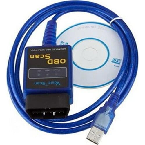 New Vgate USB ELM327 OBD2 newest V2.1 OBDII diagnostic tool ELM 327 auto car scanner OBD 2 reader Tester
