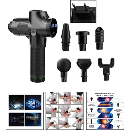 Muscle Massage Gun - Percussion Massager Deep Tissue Massager Percussion Massage Gun Massagers Quiet EU Plug