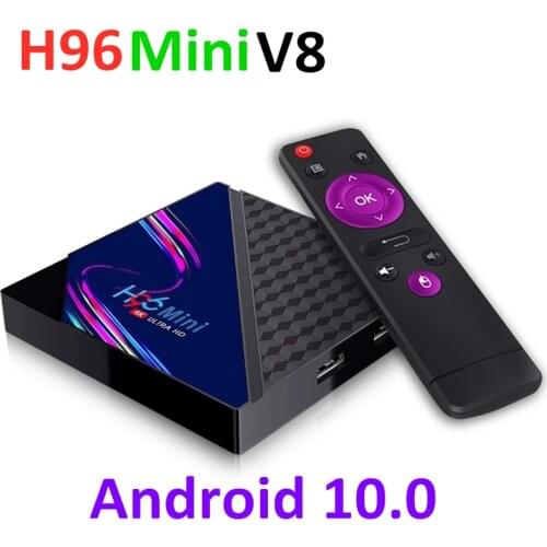 Smart TV Box Android 10 H96 Mini V8 Android 10.0 4K Media Player 2G16G Set Top Box 1080p 60fps H96MINI Wifi