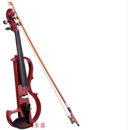 Professional electroacoustic electronic violin Painted ebony accessories made by professional pickups