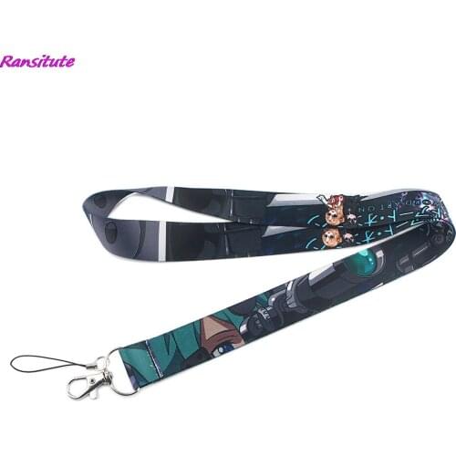 Ransitute R1407 Anime Character Lanyards ID Badge Holder ID Card Pass Mobile Phone Straps Badge Key Holder Keychain