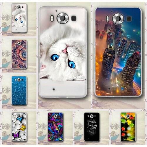 Luxury For Coque Microsoft Lumia 950 Case Back Cover Silicone TPU Soft Capa For Microsoft Nokia Lumia 950 Phone Cases Funda 5.2"