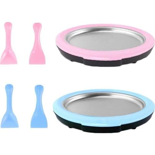 Mini Manual Ice Cream Roll Maker Small Household Fried Yogurts Machine Fry Ice Plate Homemade Summer Cool Ice Make