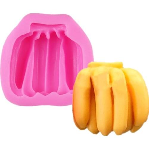 3D Fruit Net Red Banana Mousse Cake Silicone Mold Banana Shape DIY French Dessert Baking Home