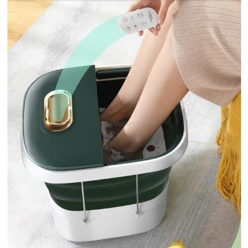 Folding bubble foot massage barrels of electric heating household automatic foot bath foot massage machine