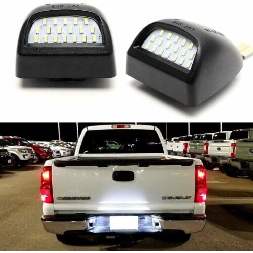 LED License Number Plate Light Lamp Assembly No Error For Chevrolet Chevy Silverado GMC Sierra 1500 2500 3500 Cadillac Escalade