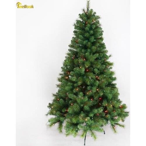 Teellook 1.2m-2.4m Encrypted Glowing Christmas Tree Christmas Hotel Mall Home Decor