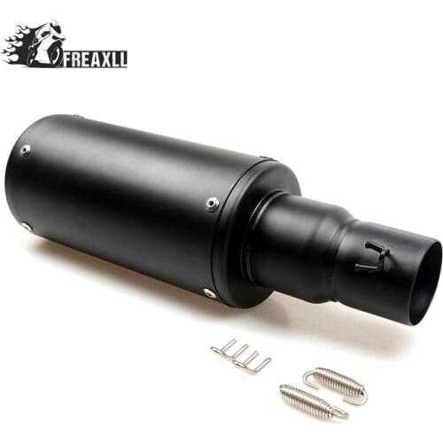 Universal 36-51MM Motorcycle Exhaust Pipe With Muffler Moto Bike Pot Escape For 125 990 Super R ABS Z 1000 1190 RCB Z