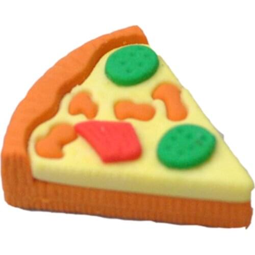Delicious Pizza Eraser Star for Restaurant Promotion Fast Food Rubber Eraser of School Stationery Supplies 5pcs/lot