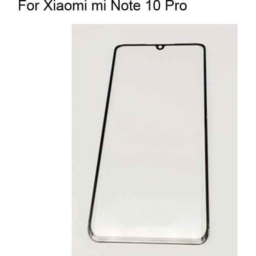High quality For Xiaomi mi Note 10 Pro Front Outer Glass Lens Touch Screen Outer Glass without Flex cable Xiao mi Note 10Pro