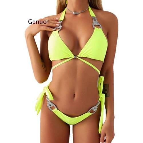 Yellow Bra Bikini Set 2020 Brazilian Swimwear Women Large Size Swimsuit Push Up Bathing Suits Sexy Female Summer Beach Wear