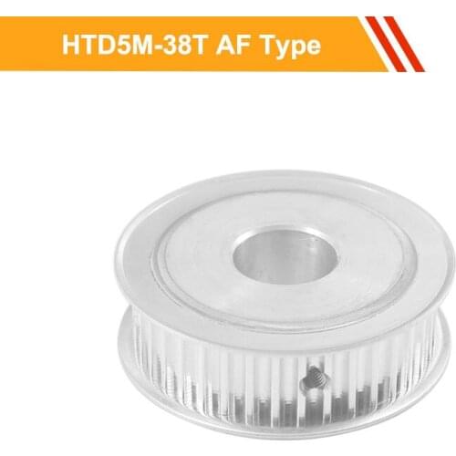 HTD5M Type Timing Pulley 5M-38T Synchronous Wheel Pulley 16mm/21mm/27mm Belt Width 10/16/17/19/20mm Bore Motor Belt Pulley