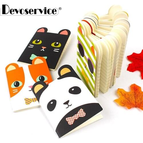 2Pcs/Pack Creative Mini Cartoon Shape Notebook Soft Surface Cute Pocketbook Notepad Diary Stationery Office School Supplies