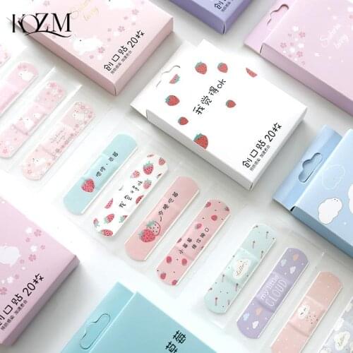 20pcs/box First Aid Cute Band Adhesive Bandages Emergency Kit For Kids Plaster