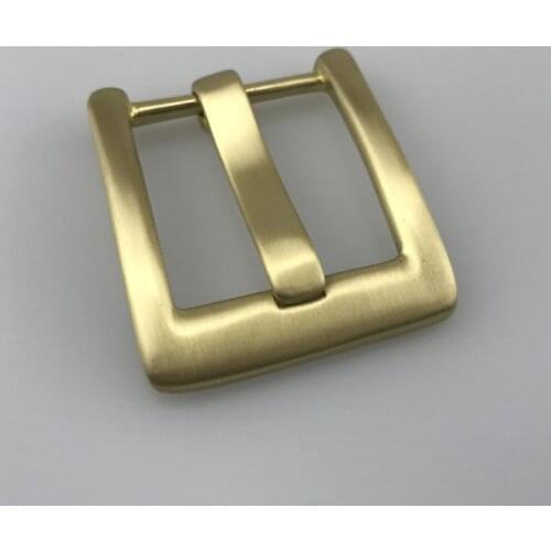 40mm Single wide Prong Square Belt BucklePure copper brass solid replacement buckle Fits belt 38 mm wide Belt Buckle for Men