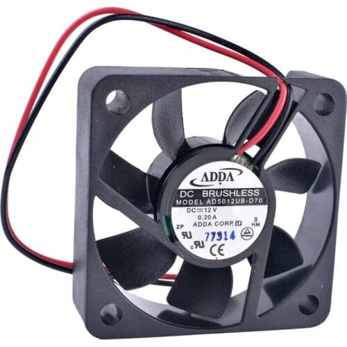 AD5012UB-D70 original COOLING REVOLUTION 5015 50mm fan 50x50x15mm 12V 0.2a double ball bearing 5cm electric car charger fan