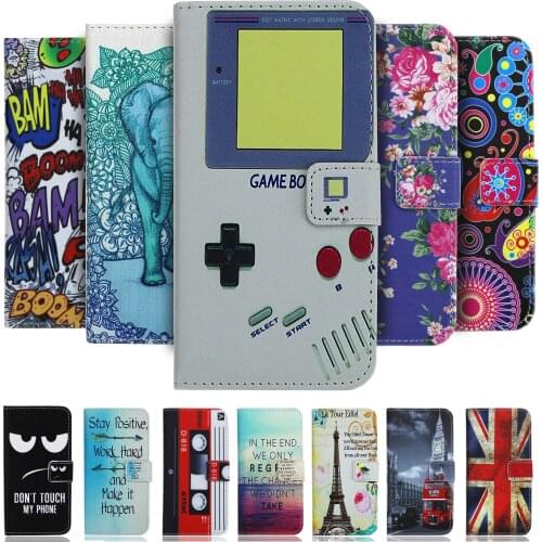 Painted Wallet Case Leather Card Pocket Cover Funda Coque For Vernee M3 M7 X2
