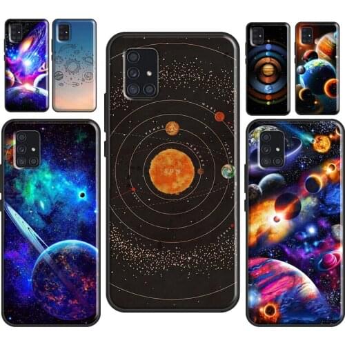 Space Solar System Planets Universe Case For Samsung A51 A71 A11 A31 A41 A20e A21S A01 A02S A50 A40 A70 A12 A52 A72 A32 Cover