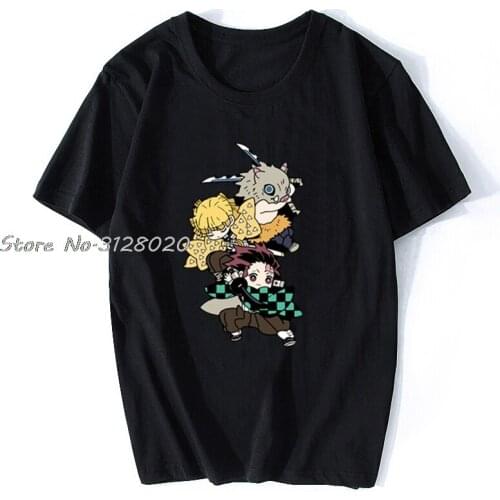 Hot Demon Slayer tshirt Graphic Top Tees Streetwear Punk Kimetsu No Yaiba T Shirt clothes Japanese Anime Men Tshirt