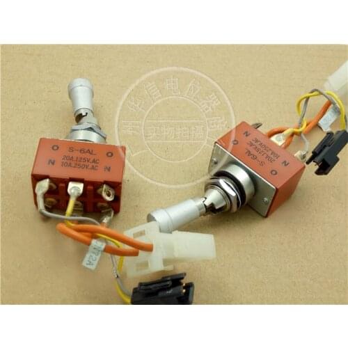 Quality assurance S-6AL 20A125VAC 10A250VAC 6pin toggle switch button switch ON-0N belt line S6AL