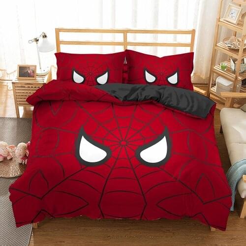 Spider Web Printed 3d Bedding Set Cartoon Home Decor Duvet Cover With Pillowcase For Children Boys Bedroom Decoration Bedclothes