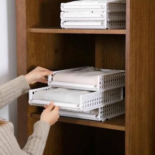 Hot Plastic Chest of Drawers Closet Organzier Drawer Dividers Storage Drawers Clothes Storage Basket Clothes Organizer