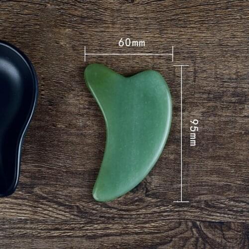 6 Style Natural Jade Guasha Board Scraching Facial Eyes Scraping Gua Sha SPA Massage Tool Health Care Acupoints Plate Massager