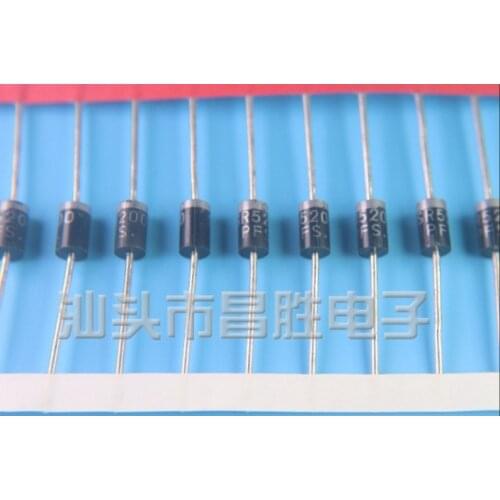 Xinyuan 10PCS/LOT SB5200 MBR5200=MBR520 SR5200 Schottky Barrier Rectifier Diode 5A 200V DO-201AD/DO-27