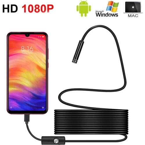 New 1080P HD Mini Android Endoskop Kamera IP67 1920*1080 1M 2M 3M 5M micro USB Inspektion Video Kamera Schlange Endoskop Rohr