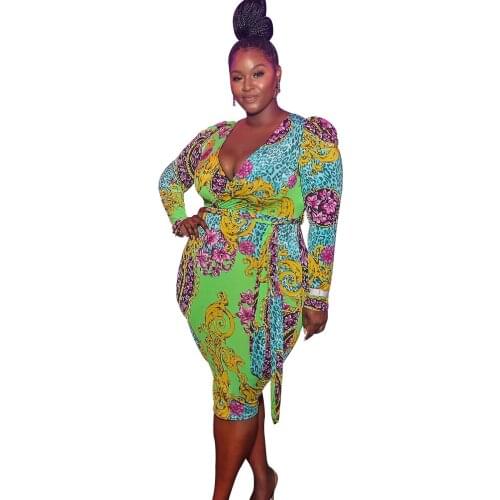 2020 New African Dress Summer Dashiki Print Maxi Dresses for Women Slim Long Sleeve Evening Party Dress Fashion Africa Clothing