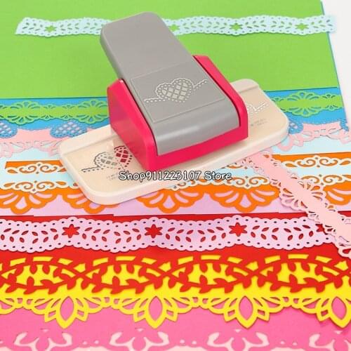 Large Fancy Border Embossing Punch Scrapbooking Machine Handmade Edge Device Diy Paper Punches For Cutter Bilateral Jade Hook