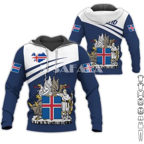 Love Country Love Iceland 3D Print XS-7XL Hoodie Man Women Harajuku Outwear Zipper Pullover Sweatshirt Unisex-3