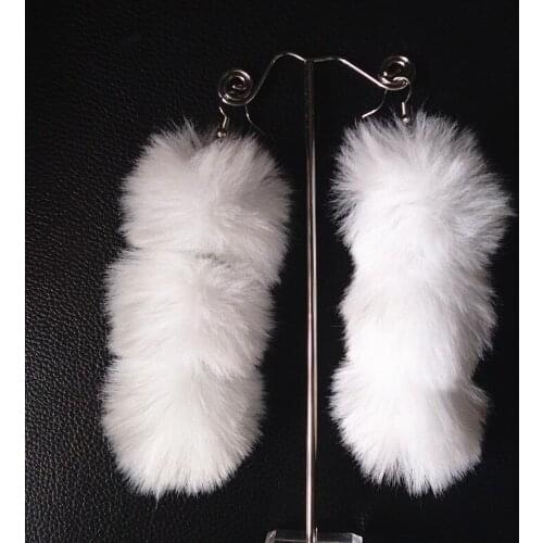 Sexy Earring Fur Ball Dangle Earring Drop Earring Fluffy Long Tassel Brinco Ear Drops Earring Fashion Performa Jewelry For Women