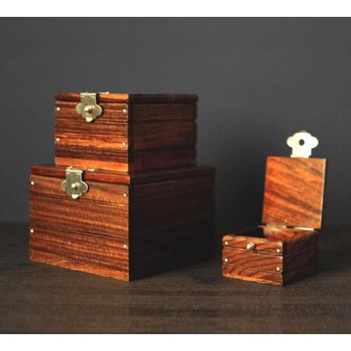 Super Locked Boxs Professional (ROSEWOOD EDITION) Magic Tricks Stage Magia Borrow Object Appearing in Box Magie Gimmick Props