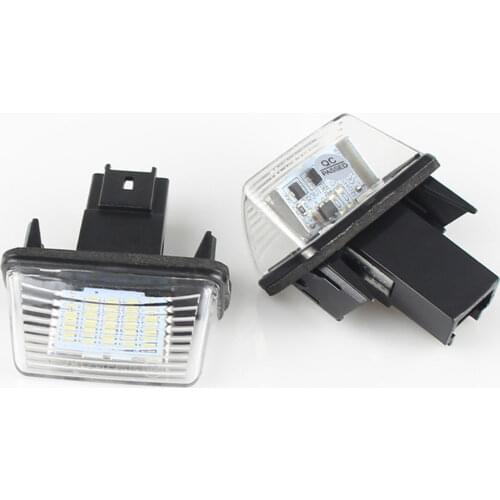 LED CANBUS License Plate Light Base For Citroen C3 II C3 Picasso C4 Picasso C5 II C6 Berlingo(B9/M49/M59) Number lamp