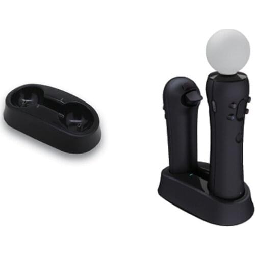 LED Indicator Joystick Dual Charger Dock Stand Controller Charging Station for PS VR Move/PS 4/PS 3/PS4 Move Motion PSVR Gamepad