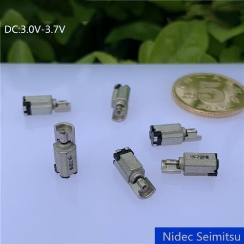 DC 3V 3.7V Micro Paster Vibration Motor Massager Cylindrical Vibrator with Tungsten Steel Eccentric Wheel DIY Beauty Instrument