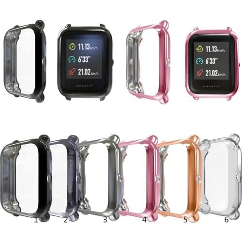 Protective Electroplated Slim TPU Protector Case Cover for Huami Amazfit Bip Lite 1S U Accessories