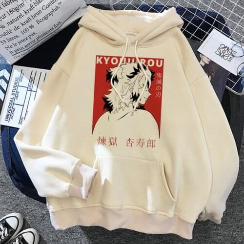 Y2K Demon Slayer Sweatshirt Oversized Hoodie Women Autumn Long Sleeve Coat Top Female 90S Vintage E-Harajuku Grunge Clothes