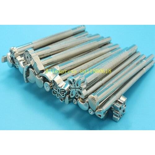 20pcs/lot Free Shipping DIY Leather Working Saddle Making Tools Set Carving Leather Craft Stamps Set Craft