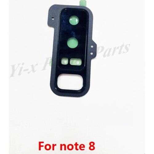 50PCS/lot For Samsung Galaxy Note 8 Note8 Back Camera Holder Frame Lens Cover + Camera Glass Lens