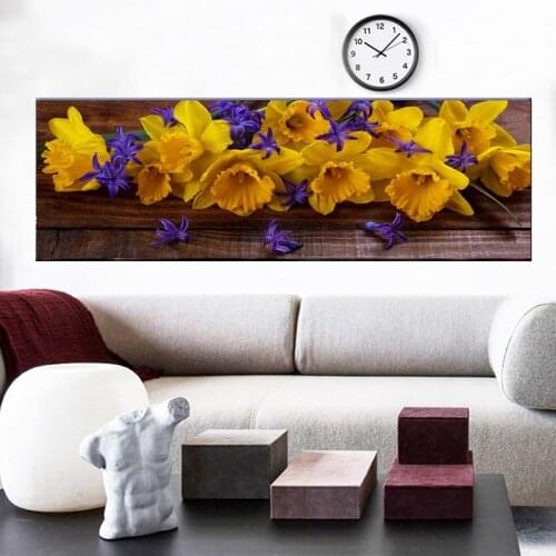 5D Diamond Painting Full Square Hyacinth Daffodil Yellow Flowers Diamond Embroidery Home Decoration Rhinestone Art GiftsZP-4677