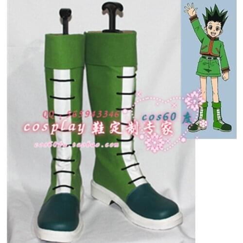 Hunter x Hunter Gon Green Cosplay Shoes Boots S008