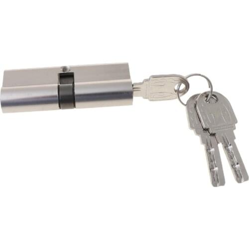 Double Open Lock Door Window Security 60 70 80 90mm Cylinder Key Anti-Theft Entrance Brass Door Lock Lengthened Core