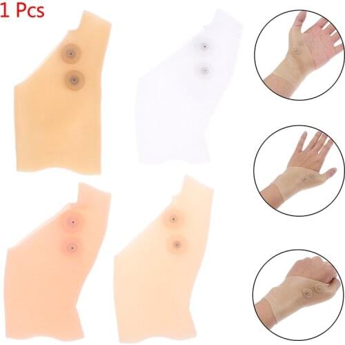 1PCS Elastic Corrector Therapy Hand Wrist Massage Glove Waterproof Brace Soft SEBS Pain Relief Magnetic Thumb Support